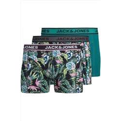 Jack & Jones Erkek 3'lü Karışık Boxer Paketi - Logo