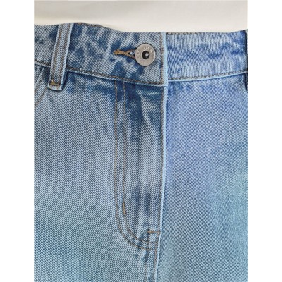 Шорты из эластичного денима