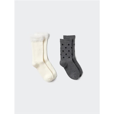HEATTECH Socks (Shaggy, 2 Pairs)