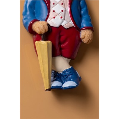 Jolie Bear Magnet - Lacivert/Bordo - 4x8 cm
