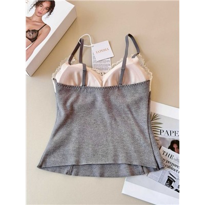 Нежный и очень красивый плотный кружевной топ / майка   L*A PERL*A