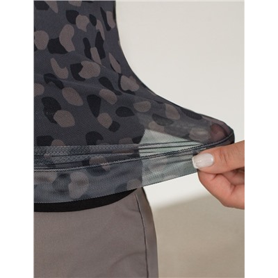 Джемпер с прозрачными рукавами