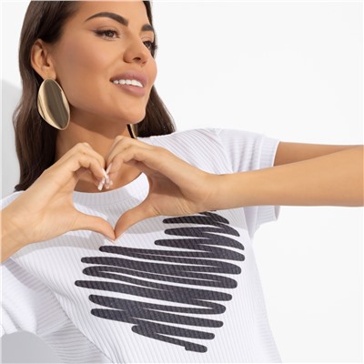 Футболка из фактурного трикотажа, Красота без фильтров