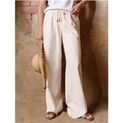 Свободные брюки из плотного лиоцелла на резинке