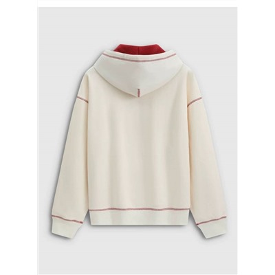 Толстовка худи с контрастной отстрочкой   ГЭ*П