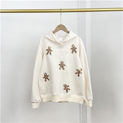 Женская утепленная толстовка с аппликацией из пайеток   Reserve*d