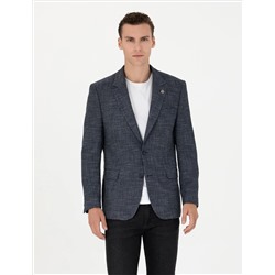 Lacivert Slim Fit Ceket