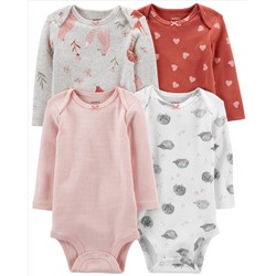 4-Pack Long-Sleeve Original Bodysuits