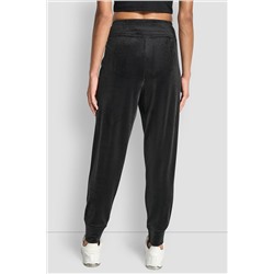 VELOUR RHINESTONE TWO TONE LOGO JOGGER