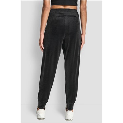 VELOUR RHINESTONE TWO TONE LOGO JOGGER