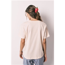 Camiseta manga corta 100% algodón naranja