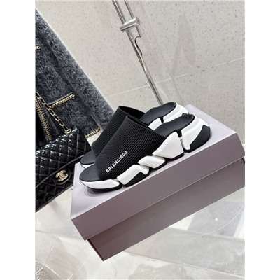 Сланцы/тапочки на плоской подошве (7 цветов) Баленсиаг*а