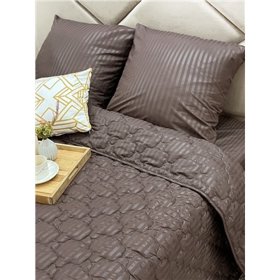 Комплект постельного белья с одеялом New Style КМ-231 шоколад