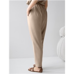 Брюки бананы с поясом на резинке из плотного лиоцелла