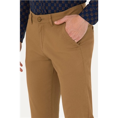 Erkek Camel Kanvas Pantolon