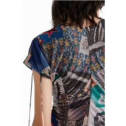 Vestido mini slim rushing