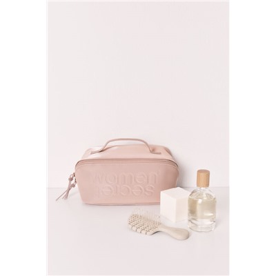 Neceser mediano goma marrón