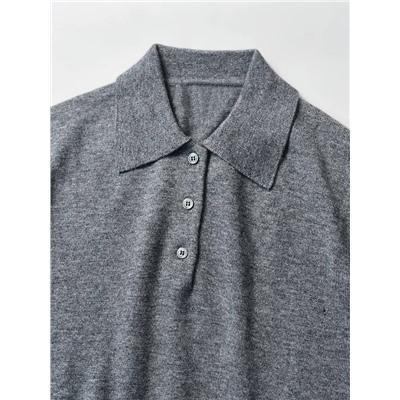 Женский шерстяной пуловер с воротником МИУ МИ*У