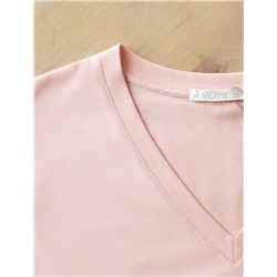 Ярусное платье А силуэта с V вырезом из 100% премиального хлопка