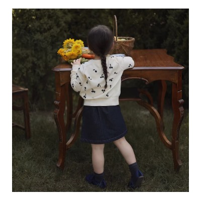 Милейший вязаный кардиган для девочек