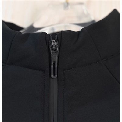 Мужская спортивная куртка из мягкого флиса с воротником-стойкой