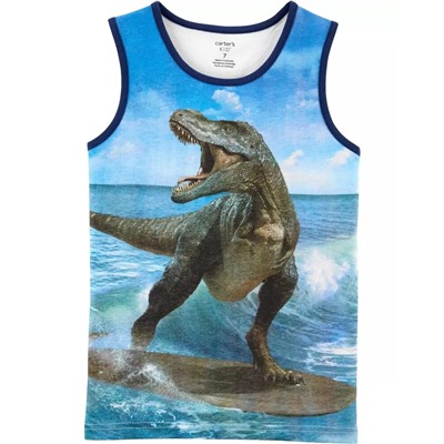 Carter's | Kid Surfer Dinosaur Jersey Tank