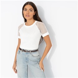 Футболка из эластичной ткани, Талант перемен (white)