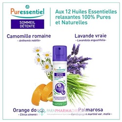 Puressentiel Sommeil Détente Spray Aérien aux 12 Huiles Essentielles 2x75 mlLot  × 2