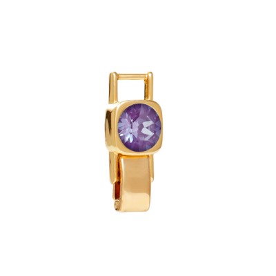 Удлинитель Теннис 1см (кристаллы SW пурпурные 8мм; покрытие золото)