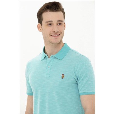 Erkek Mint Polo Yaka Tişört