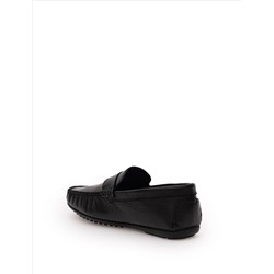 Siyah Kauçuk Taban %100 Deri Loafer Ayakkabı