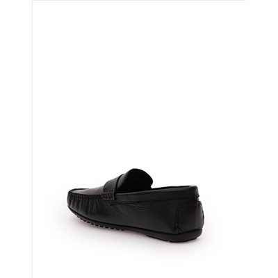 Siyah Kauçuk Taban %100 Deri Loafer Ayakkabı