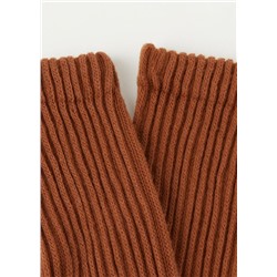 Kurze weiche Socken in Rippstrick