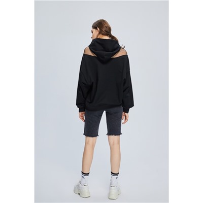 Sudadera con capucha Negro