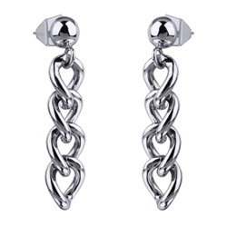 Серьги (покрытие родий), Есть комплект