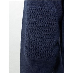 Джемпер из теплой и мягкой хлопковой пряжи с добавлением акрила