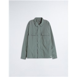 Reflector Technical Overshirt, Men, Dark Green