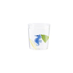 Violet Borosilikat Cam Bardak - Mavi - 350 ml
