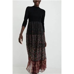 Vestido largo bimateria