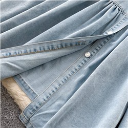 Красивое джинсовое платье