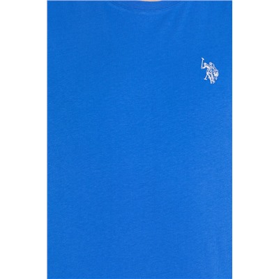 Erkek Saks Bisiklet Yaka Tişört