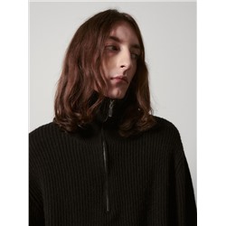 RE.DESIGN Pullover mit Stehkragen