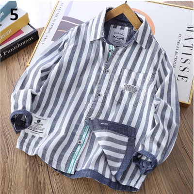 Хлопковая рубашка для мальчиков