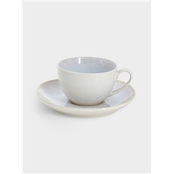 Пара чайная, 1 перс, 2 пр, 220 мл, керамика, бежевая, в крапинку, North Organic