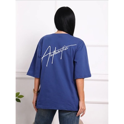 Футболка с надписью на груди и на спине, Арт.813