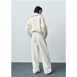 Jeans wideleg cremallera