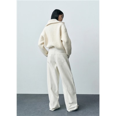 Jeans wideleg cremallera