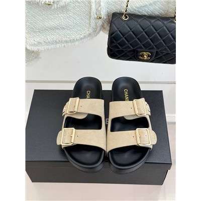 Женские замшевые сабо  ШАНЕ*ЛЬ