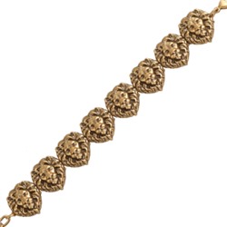 Браслет Король лев (покрытие античное золото) 18-20см, Есть комплект