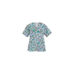 UA Perfect Paisley Pepperminty Scrub Top
